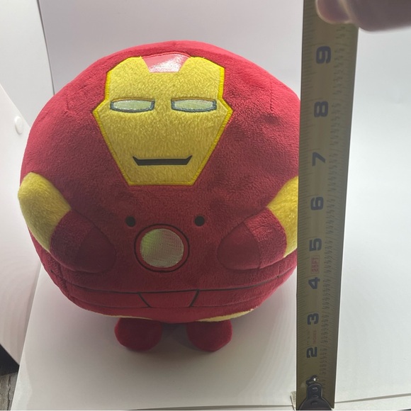 Ty Beanie Ballz Marvel Iron Man Plush Self Balancing Toy Ball 8" in - Picture 8 of 8